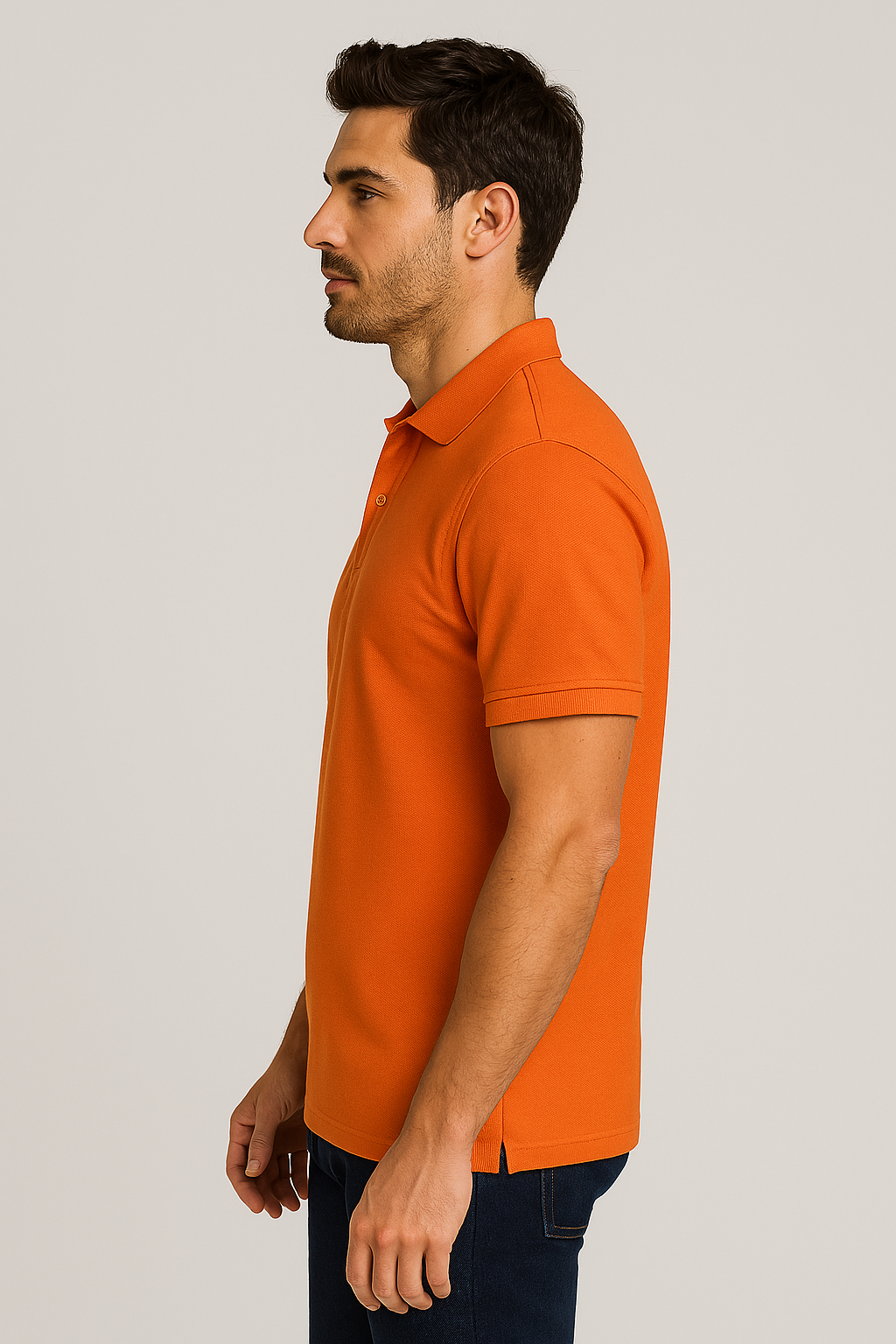 Koningsdag Polo Heren Korte Mouw (Oranje)