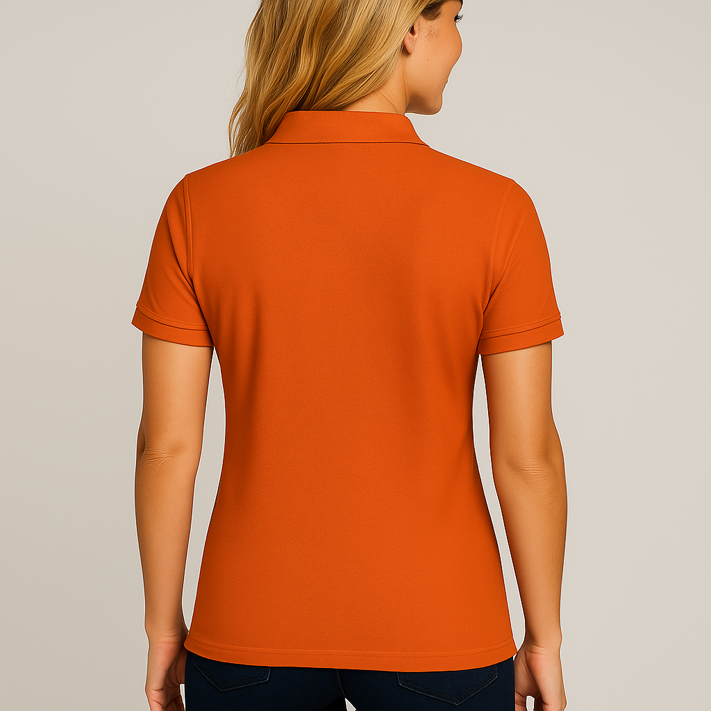 Koningsdag Polo Dames Korte Mouw (Oranje)