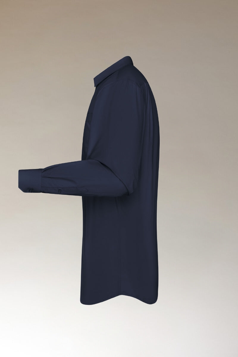 Overhemd Heren met Lange Mouw (NAVY)