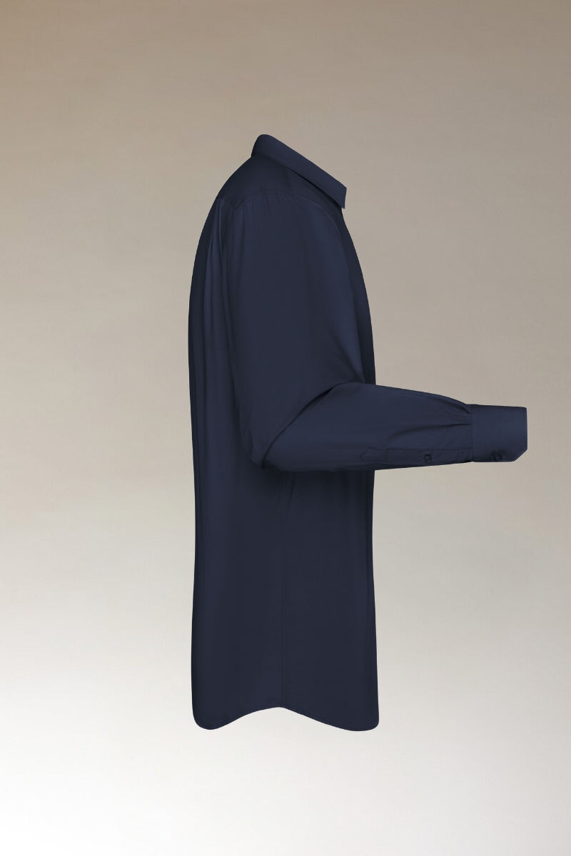 Overhemd Heren met Lange Mouw (NAVY)