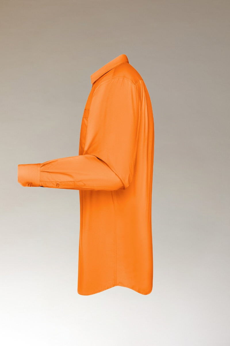 Overhemd Heren met Lange Mouw (ORANJE)