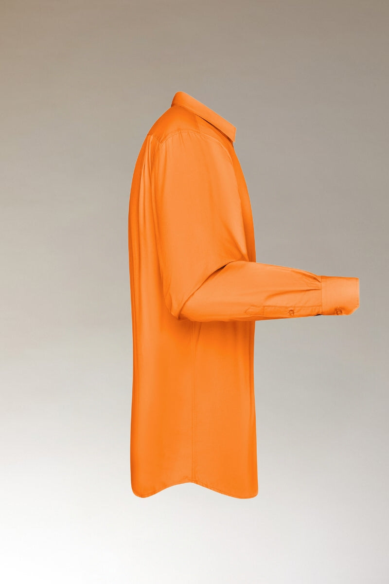 Overhemd Heren met Lange Mouw (ORANJE)