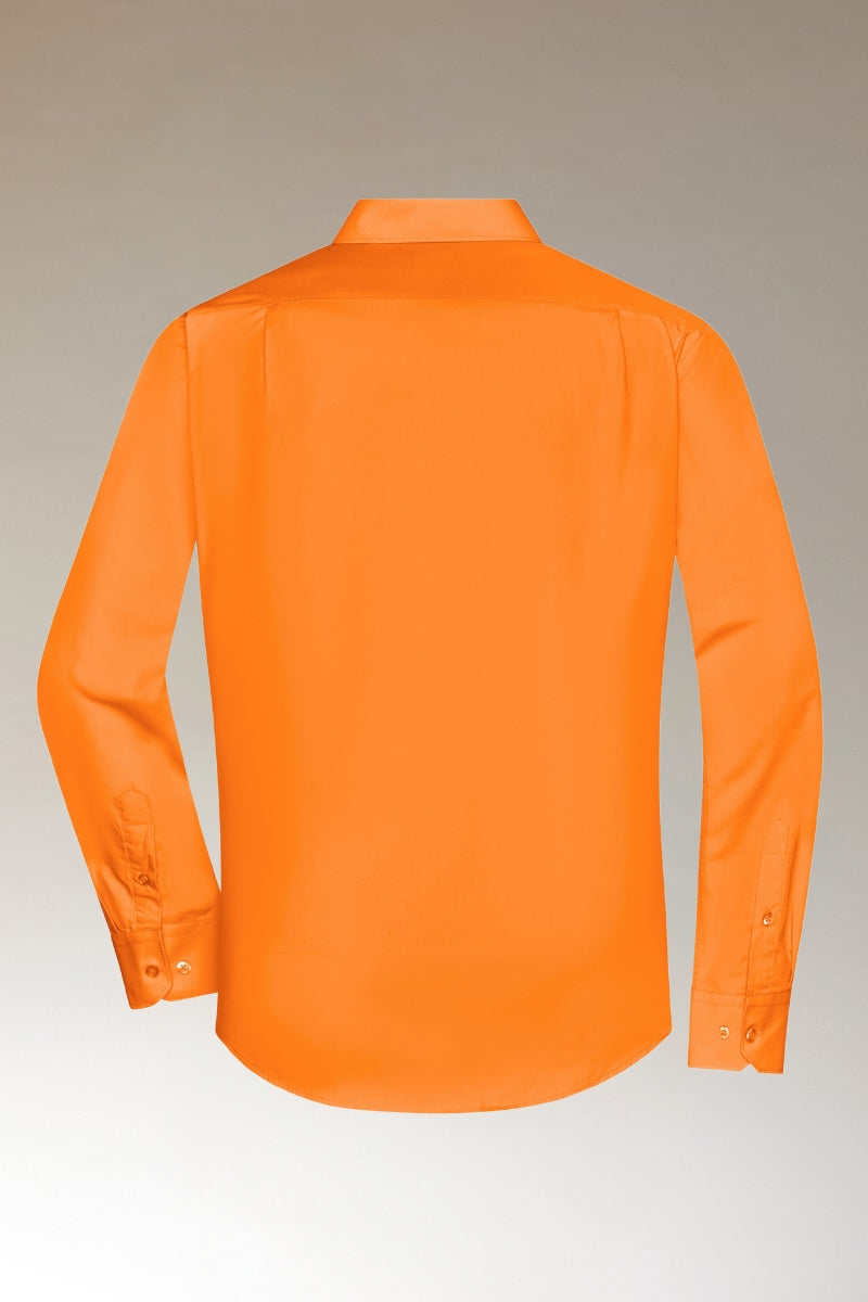 Overhemd Heren met Lange Mouw (ORANJE)