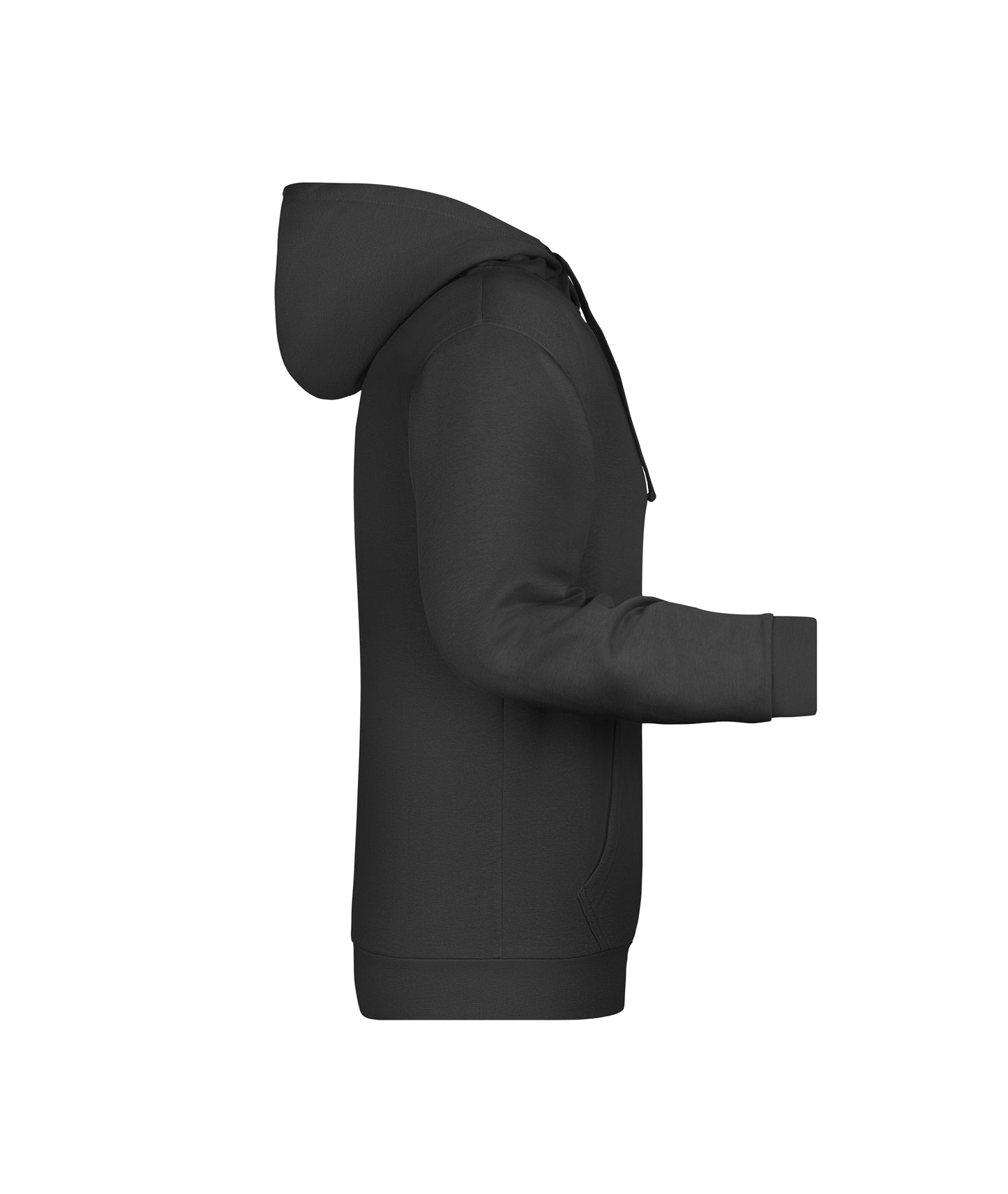 Sweatshirt met capuchon voor heren (zwart)