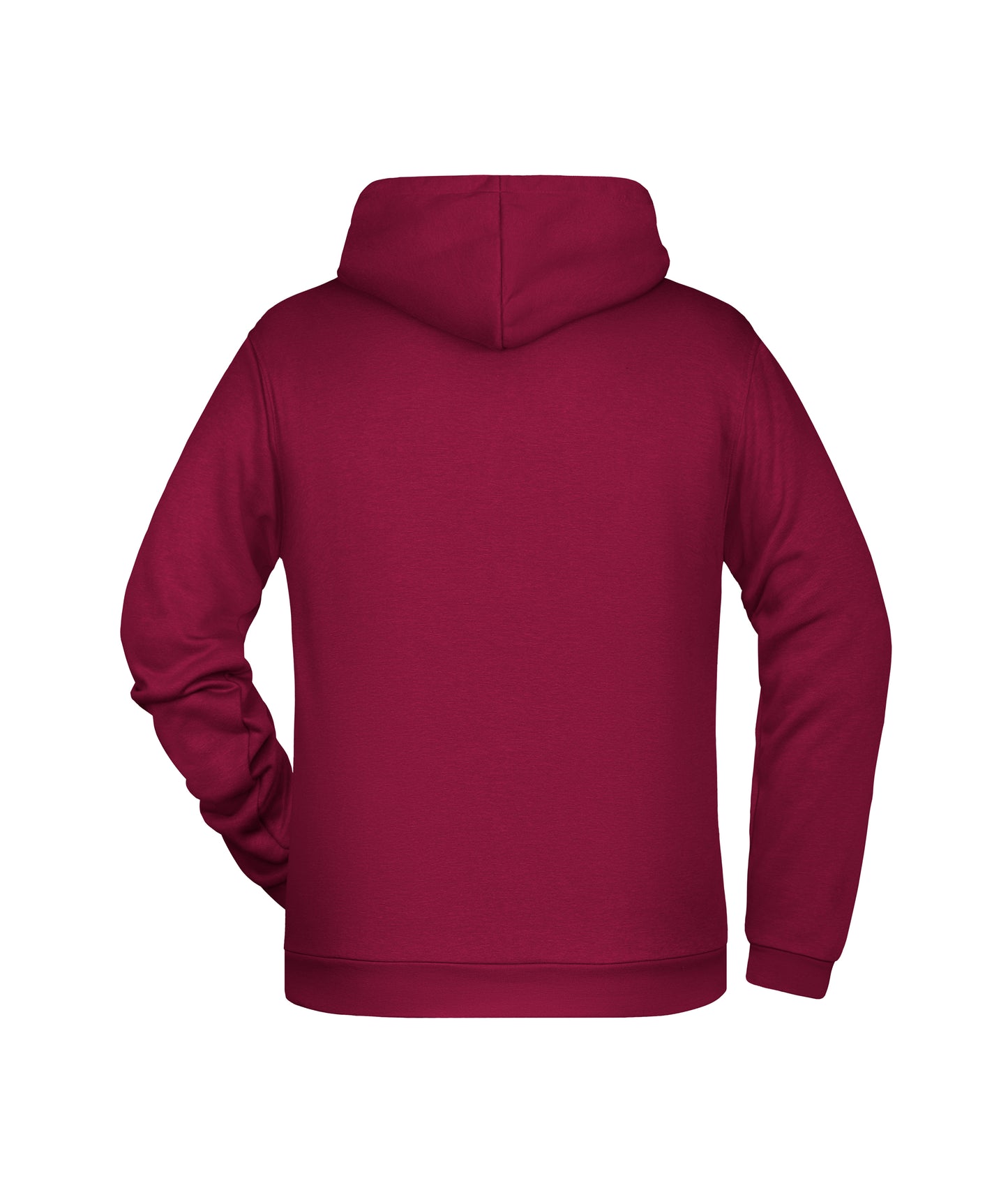 Sweatshirt met capuchon voor heren (wijn)