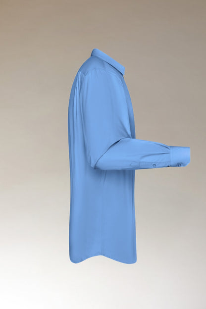 Overhemd Heren met Lange Mouw (AQUA)