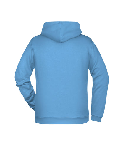 Sweatshirt met capuchon voor heren (hemelsblauw)