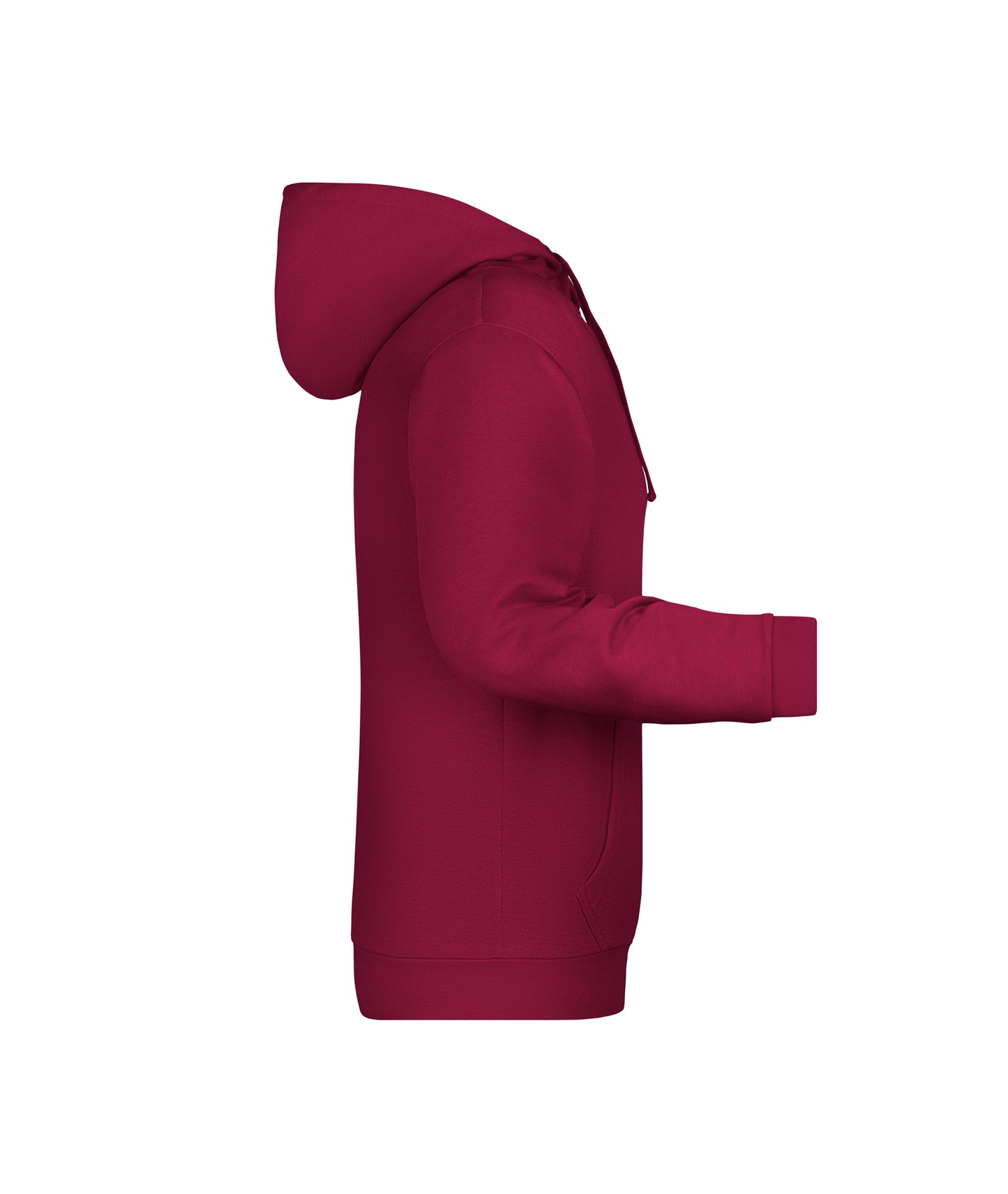 Sweatshirt met capuchon voor heren (wijn)