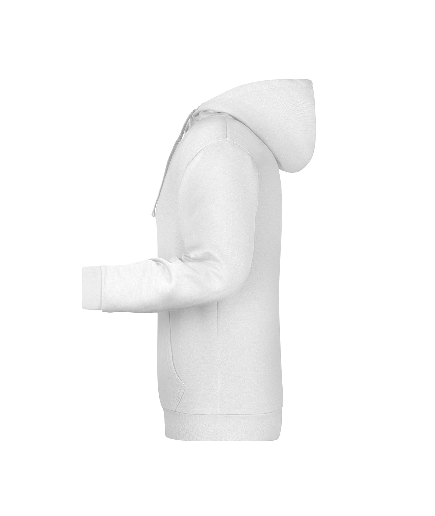 Sweatshirt met capuchon voor heren (wit)