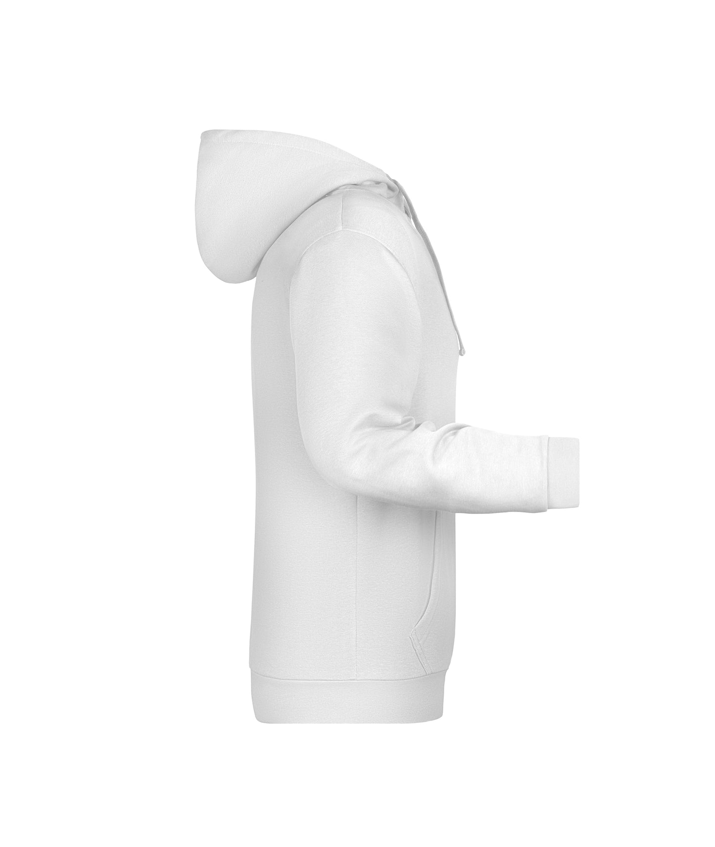 Sweatshirt met capuchon voor heren (wit)