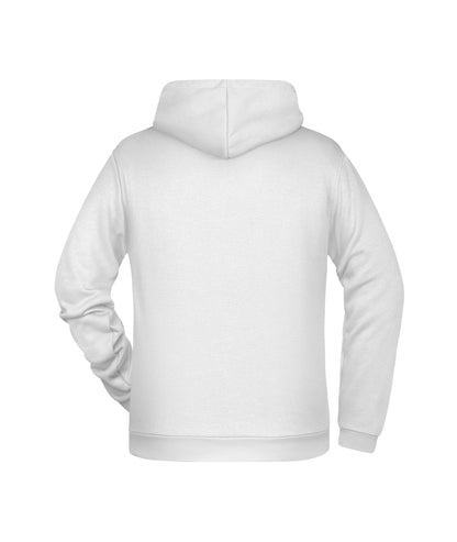 Sweatshirt met capuchon voor heren (wit)