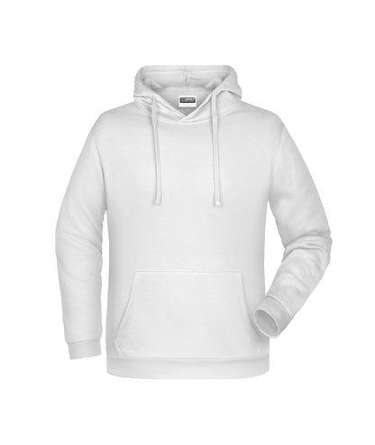 Sweatshirt met capuchon voor heren (wit)