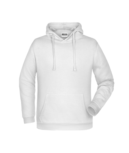 Sweatshirt met capuchon voor heren (wit)