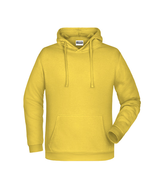 Sweatshirt met capuchon voor heren (geel)